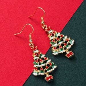3 for $30 🎄 Christmas Earrings Christmas Tree Dangle Drop Hook Earrings